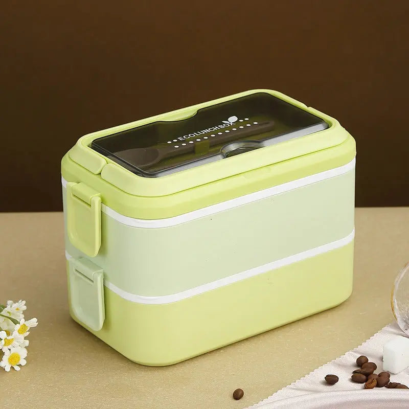 304 stainless steel lunch bento box heating portable fast food insulation multi-layer microwave lunch box