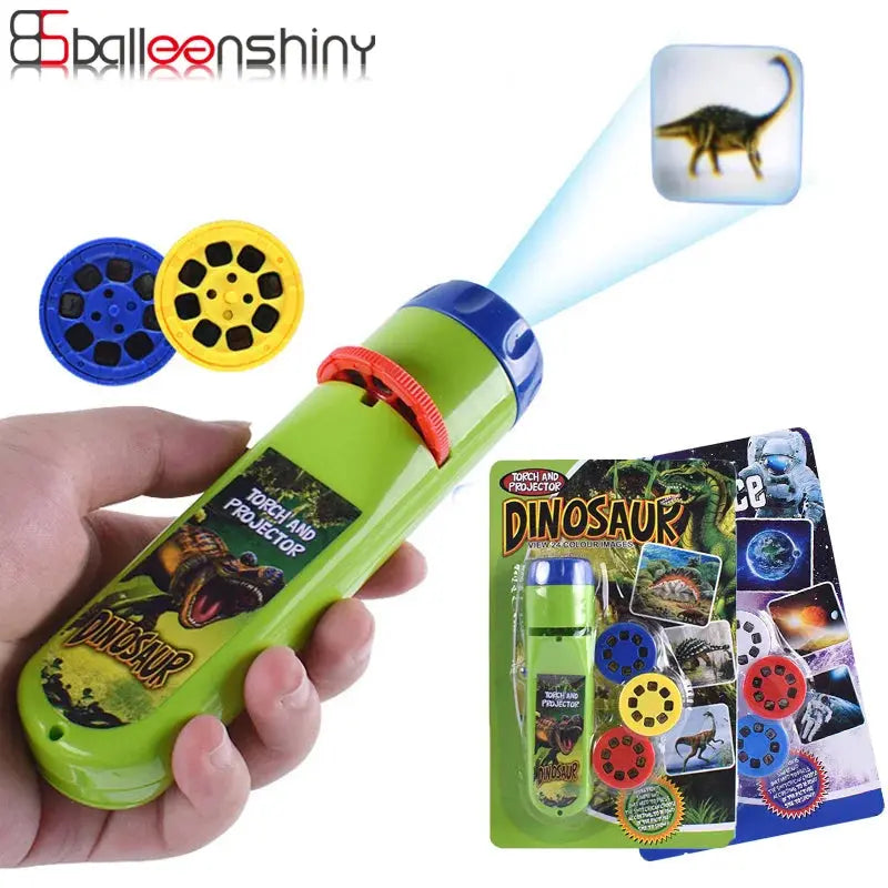 Balleenshiny Parent-child Interaction Puzzle Early Education Luminous Toy Animal Dinosaur Child Slide Projector Lamp Kids Toys eprolo