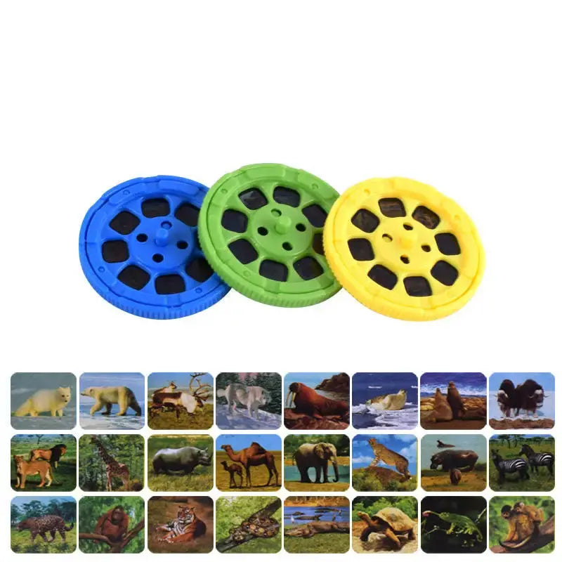 Balleenshiny Parent-child Interaction Puzzle Early Education Luminous Toy Animal Dinosaur Child Slide Projector Lamp Kids Toys eprolo