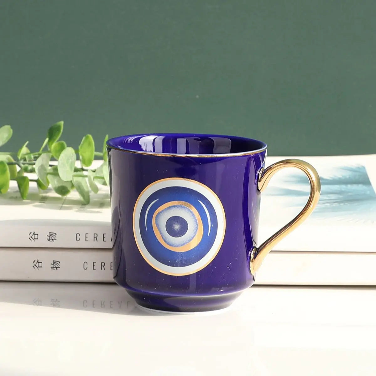 Big eyes mug ceramic water cup ins simple cup