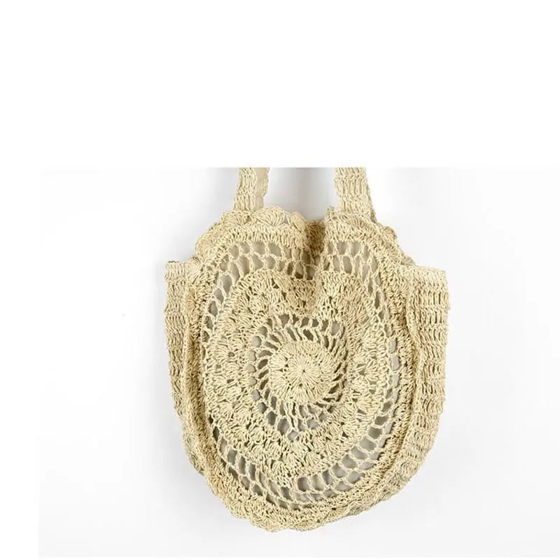 Bohemian Straw Bags Vintage Rattan Bag Handmade Kintted Travel Bags eprolo