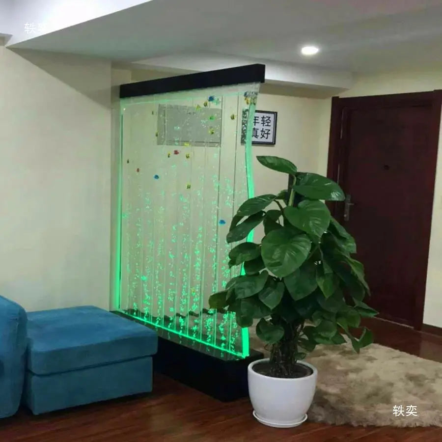 Bubble Wall Hallway Wall Water Screen Wall Acrylic In Stock Entrance Door Water Curtain Fish Tank Aquarium Decoration My stor 1