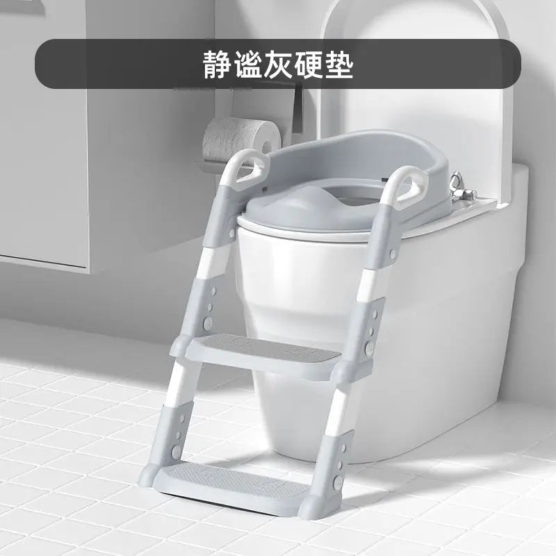 Children&#039;s Toilet Ladder Foldable Baby Toilet Assistant Toilet Ladder For Boys And Girls Baby Ladder Handrail Toilet My store 1