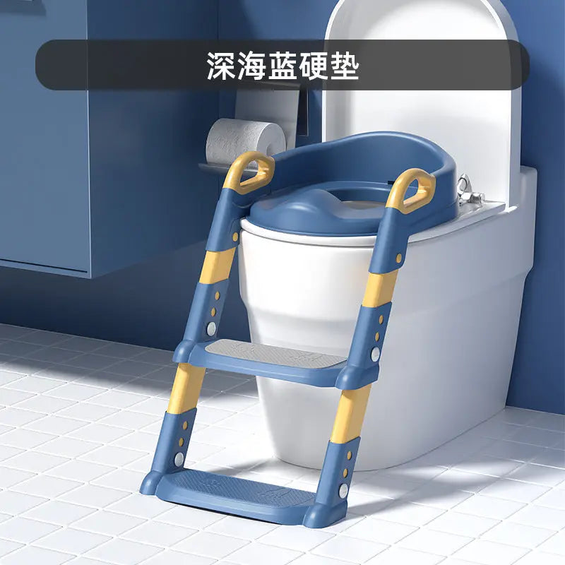 Children&#039;s Toilet Ladder Foldable Baby Toilet Assistant Toilet Ladder For Boys And Girls Baby Ladder Handrail Toilet My store 1