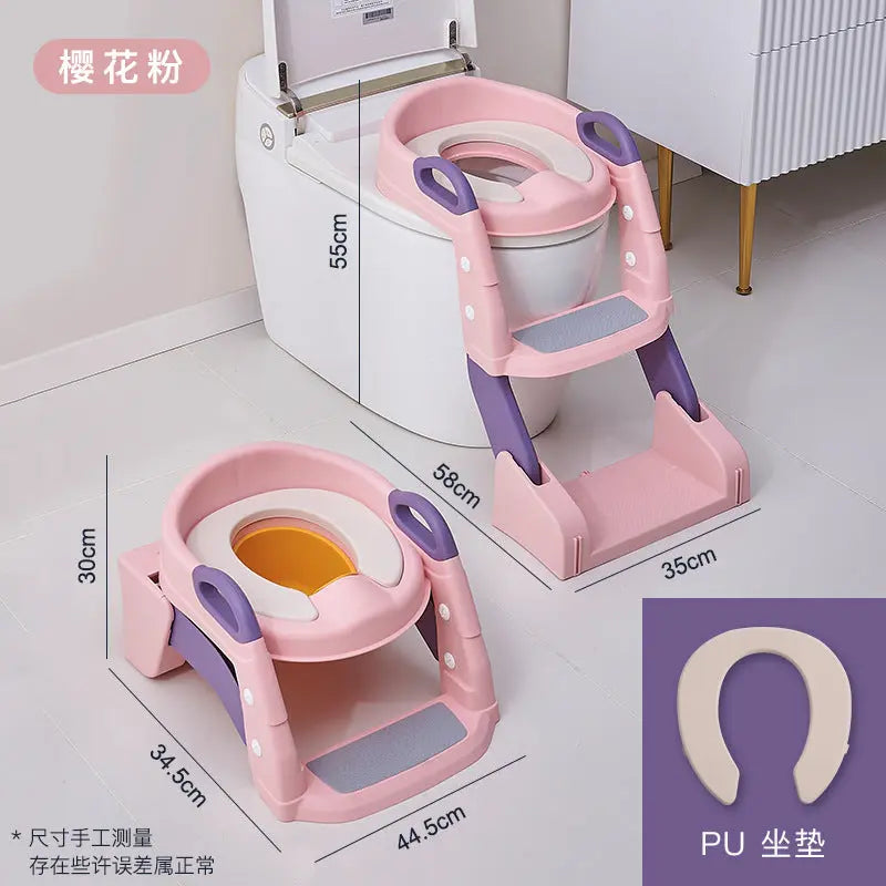 Children's Toilet Multi-functional Boys' And Girls' Toilet Auxiliary Toilet Rack Toilet Baby Step Toilet Ring eprolo