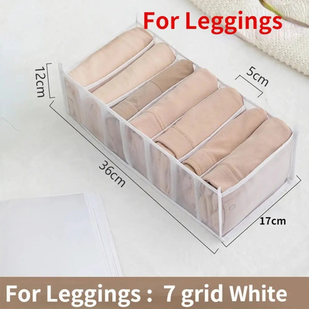 Clothes Organizer Trousers Clothes Jeans Storage Box Wardrobe Clothes Organizer Underwear Bra Socks Artifact Compartment Box