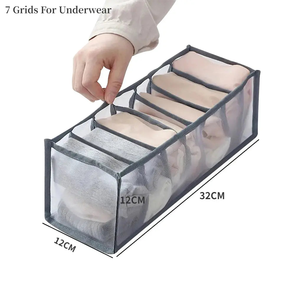 Clothes Organizer Trousers Clothes Jeans Storage Box Wardrobe Clothes Organizer Underwear Bra Socks Artifact Compartment Box