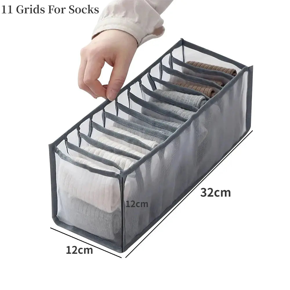 Clothes Organizer Trousers Clothes Jeans Storage Box Wardrobe Clothes Organizer Underwear Bra Socks Artifact Compartment Box