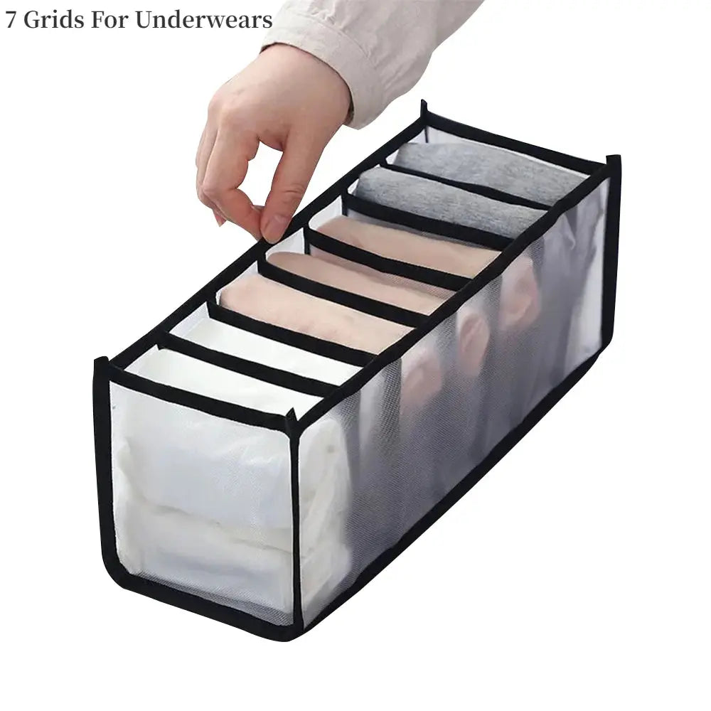 Clothes Organizer Trousers Clothes Jeans Storage Box Wardrobe Clothes Organizer Underwear Bra Socks Artifact Compartment Box