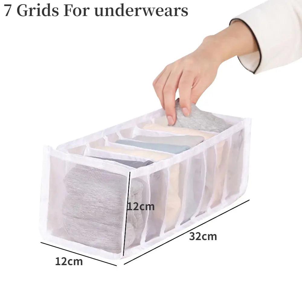 Clothes Organizer Trousers Clothes Jeans Storage Box Wardrobe Clothes Organizer Underwear Bra Socks Artifact Compartment Box