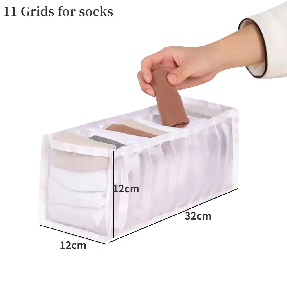 Clothes Organizer Trousers Clothes Jeans Storage Box Wardrobe Clothes Organizer Underwear Bra Socks Artifact Compartment Box