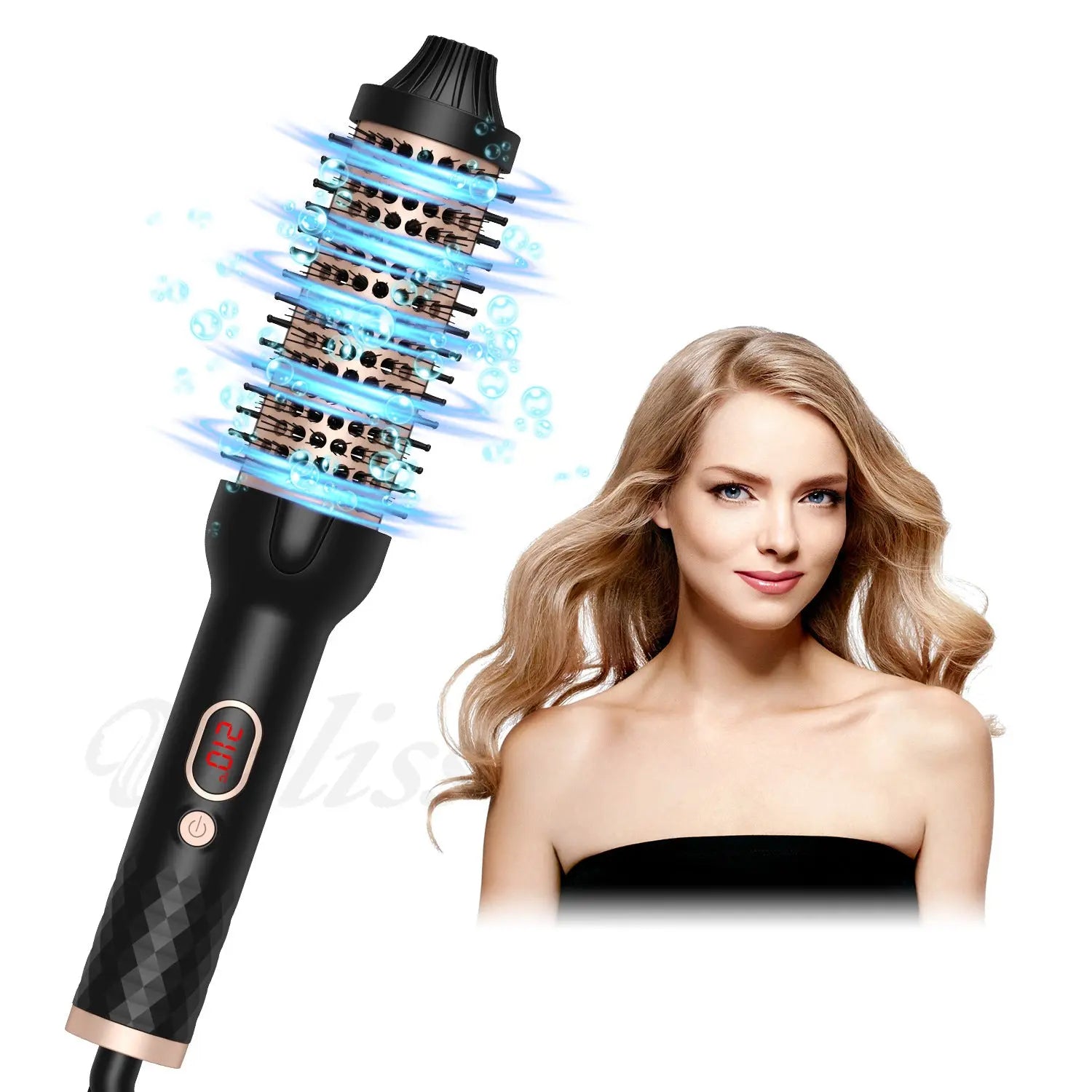 Curling Hair Comb Electric Heating Comb Multifunctional Roll Straight Hair Comb Dual-purpose My store 1