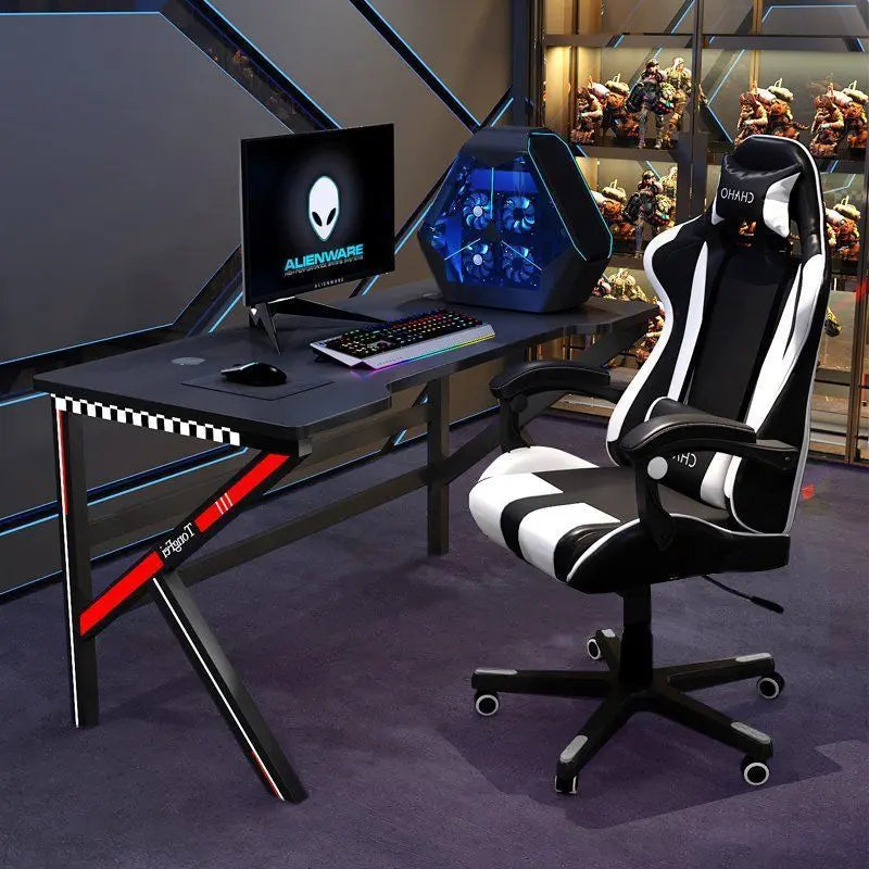 E-sports Table And Chair Computer Table And Chair Set Anchor Desktop Computer Desk Home Study Desk Writing Table And Chair Game Table Sports