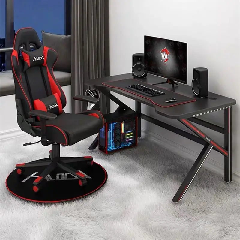 E-sports Table And Chair Computer Table And Chair Set Anchor Desktop Computer Desk Home Study Desk Writing Table And Chair Game Table Sports