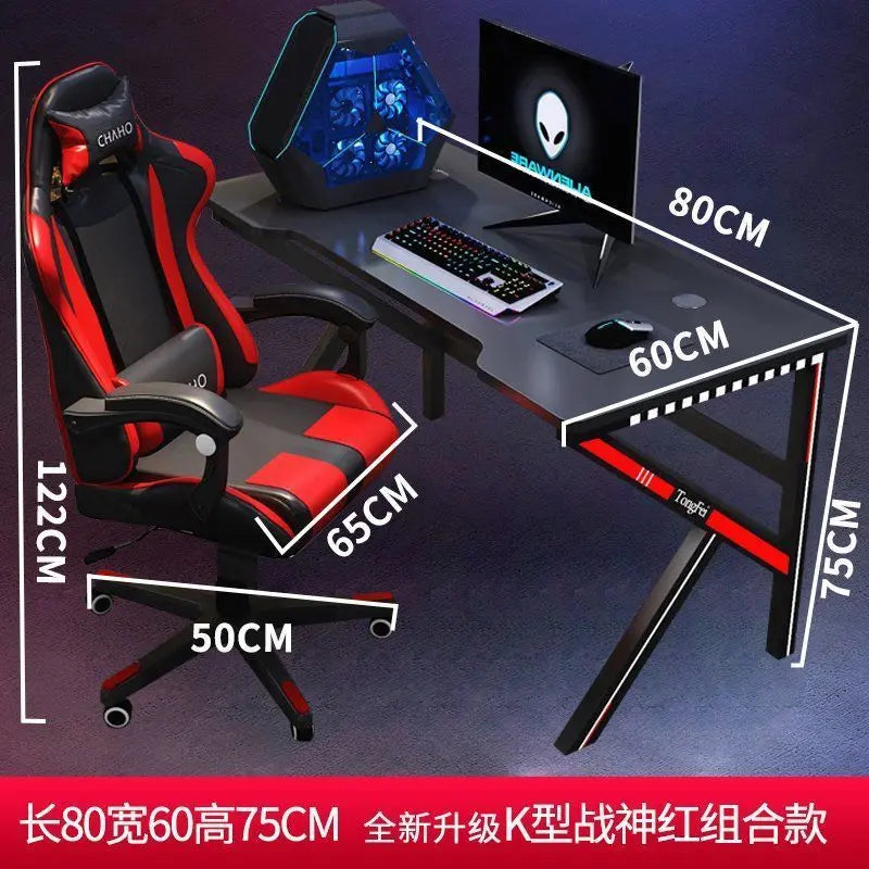 E-sports Table And Chair Computer Table And Chair Set Anchor Desktop Computer Desk Home Study Desk Writing Table And Chair Game Table Sports