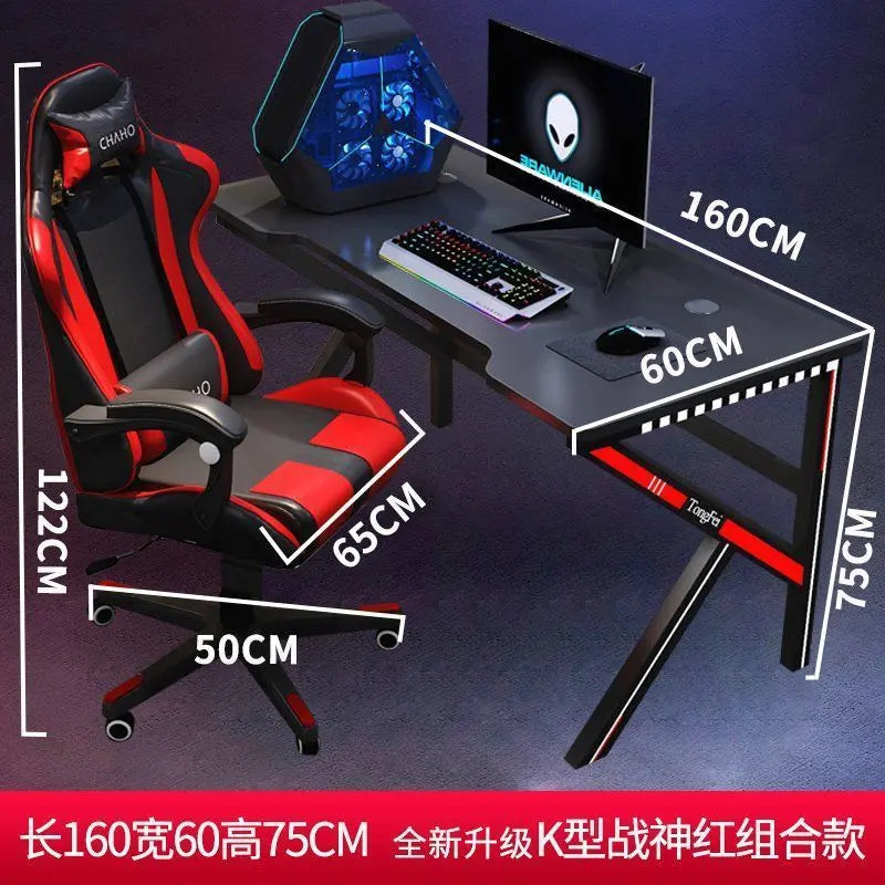 E-sports Table And Chair Computer Table And Chair Set Anchor Desktop Computer Desk Home Study Desk Writing Table And Chair Game Table Sports