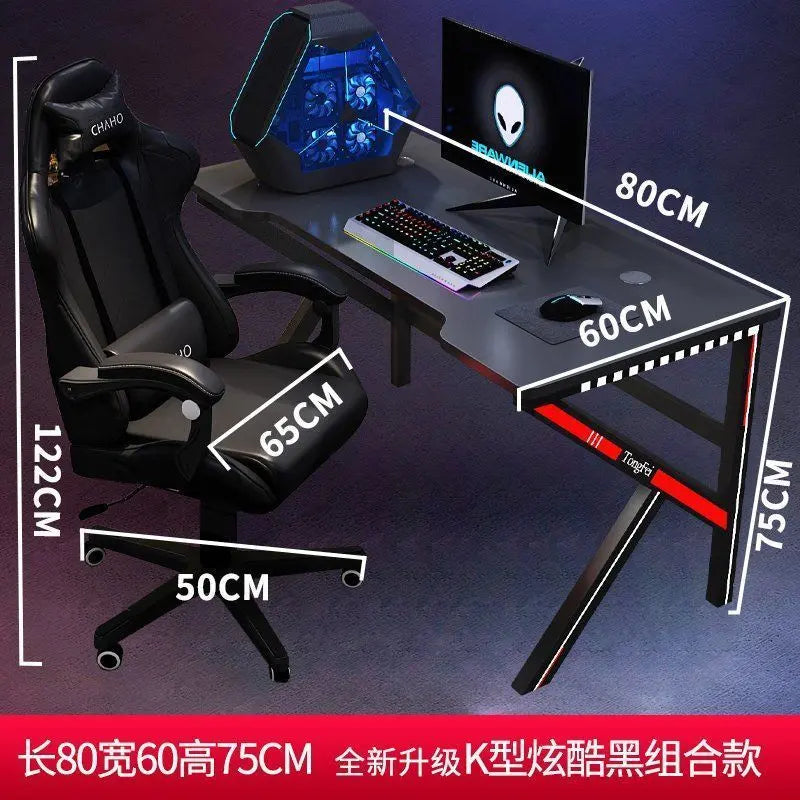 E-sports Table And Chair Computer Table And Chair Set Anchor Desktop Computer Desk Home Study Desk Writing Table And Chair Game Table Sports