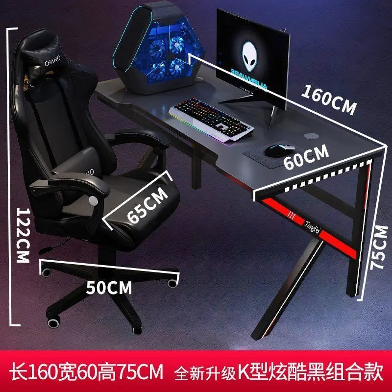 E-sports Table And Chair Computer Table And Chair Set Anchor Desktop Computer Desk Home Study Desk Writing Table And Chair Game Table Sports