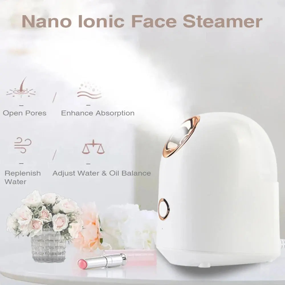 Face Steamer Facial Cleaner  skin care tools massager Humidifier Hydrating Anti-aging Wrinkle Women Beauty Skin Care Tools eprolo