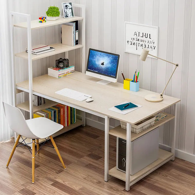 Factory Direct Desktop Computer Desk Home Simple Modern Student Bedroom Bookshelf Simple Table Learning Desk My store 1