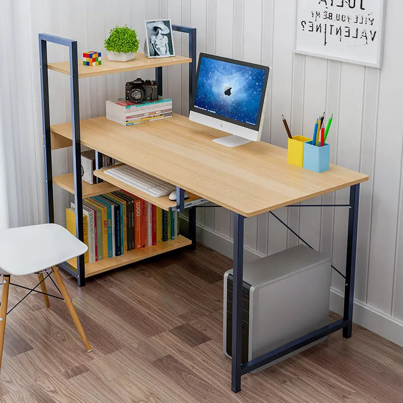 Factory Direct Desktop Computer Desk Home Simple Modern Student Bedroom Bookshelf Simple Table Learning Desk My store 1