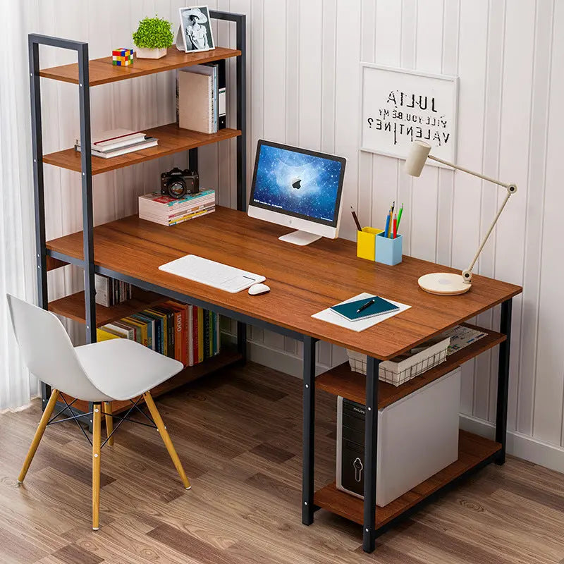 Factory Direct Desktop Computer Desk Home Simple Modern Student Bedroom Bookshelf Simple Table Learning Desk My store 1