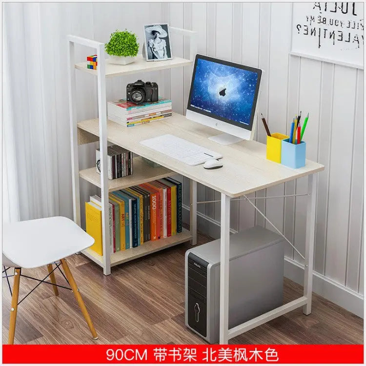 Factory Direct Desktop Computer Desk Home Simple Modern Student Bedroom Bookshelf Simple Table Learning Desk My store 1