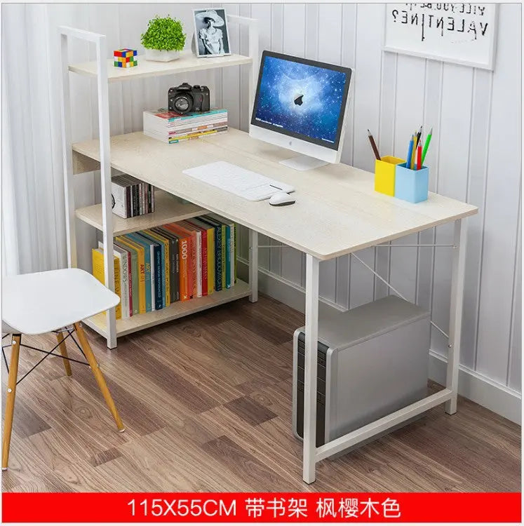 Factory Direct Desktop Computer Desk Home Simple Modern Student Bedroom Bookshelf Simple Table Learning Desk My store 1