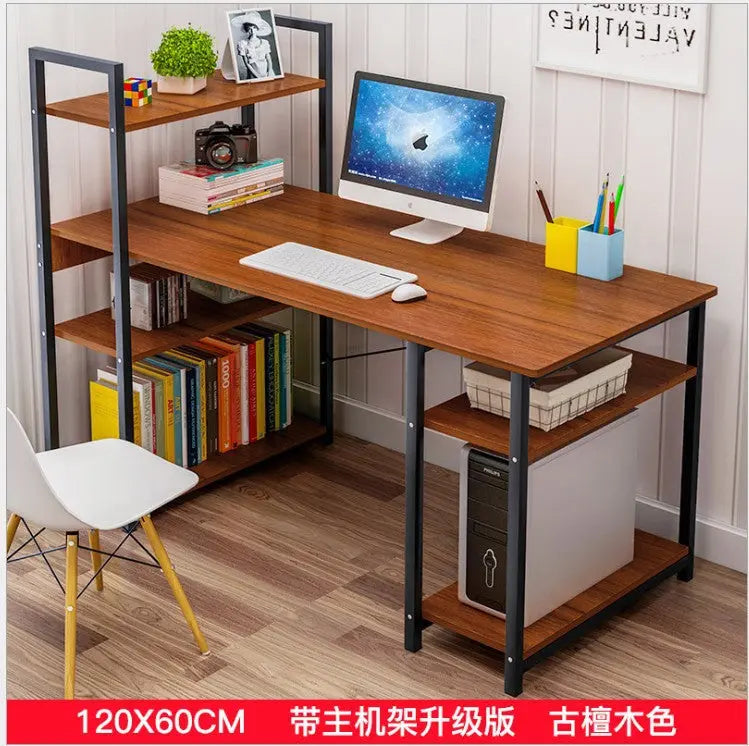 Factory Direct Desktop Computer Desk Home Simple Modern Student Bedroom Bookshelf Simple Table Learning Desk My store 1