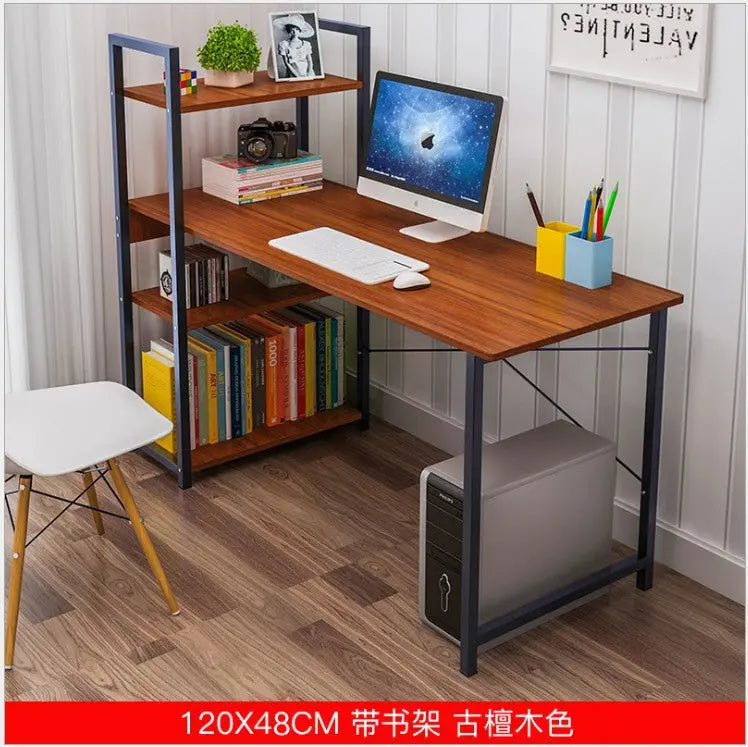 Factory Direct Desktop Computer Desk Home Simple Modern Student Bedroom Bookshelf Simple Table Learning Desk My store 1