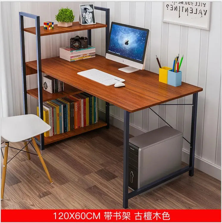 Factory Direct Desktop Computer Desk Home Simple Modern Student Bedroom Bookshelf Simple Table Learning Desk My store 1