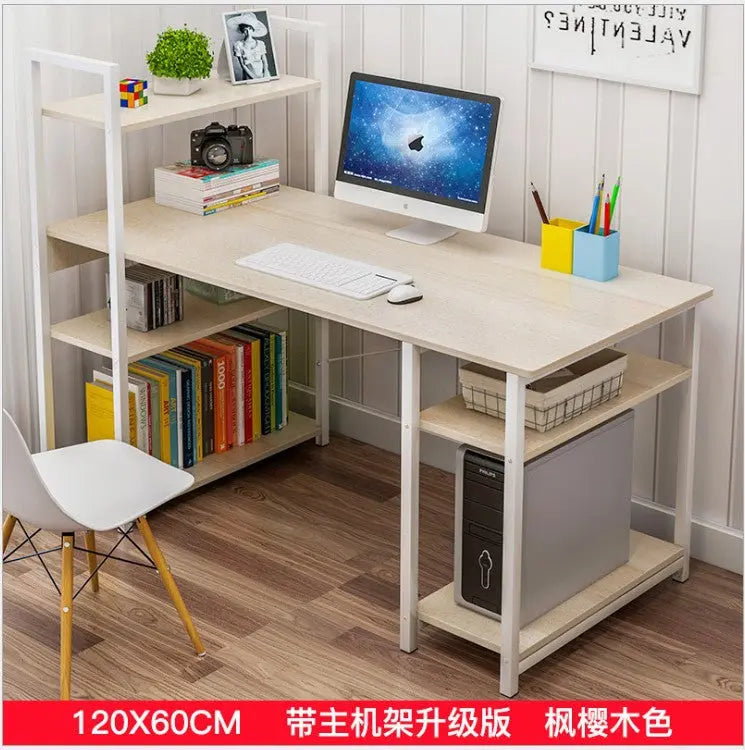 Factory Direct Desktop Computer Desk Home Simple Modern Student Bedroom Bookshelf Simple Table Learning Desk My store 1