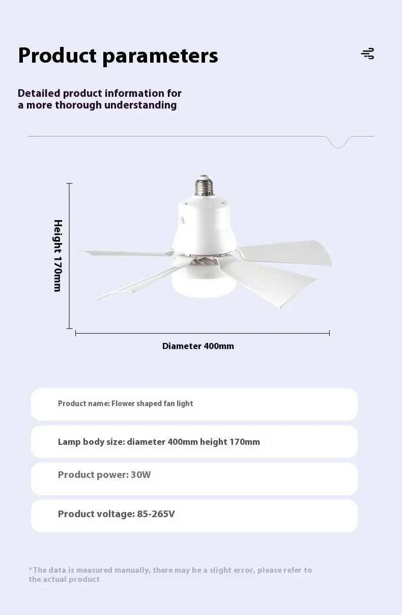 Fan Bulb Integrated Home Dormitory M.Noor