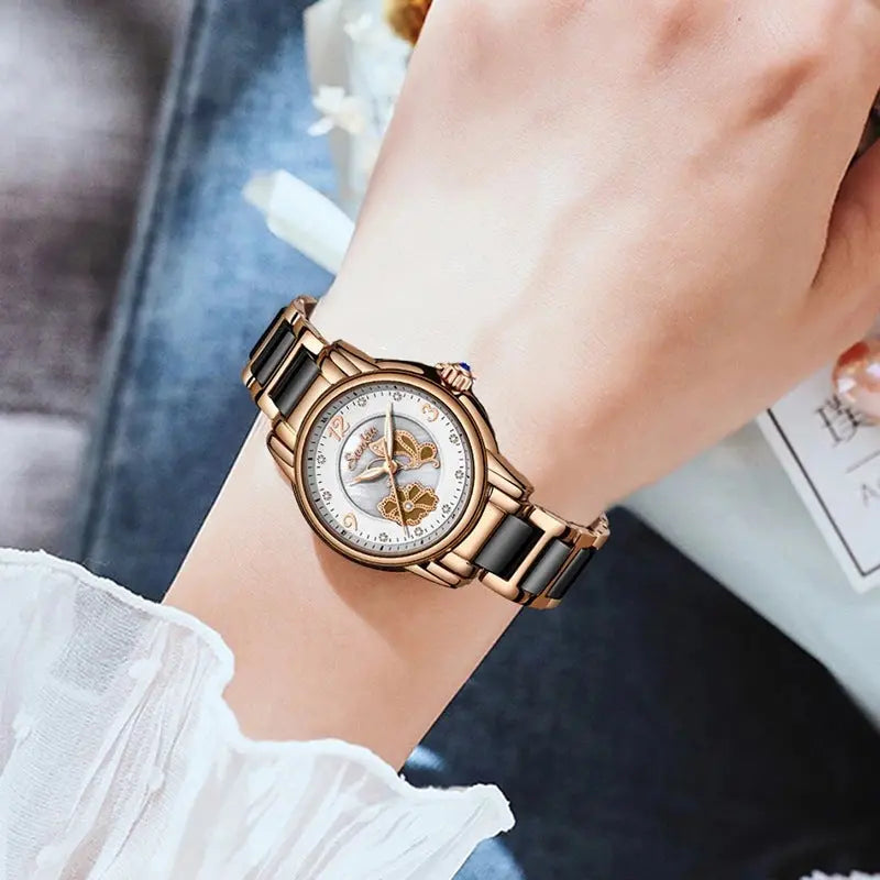 Lige High Quality Ceramic Watch Ladies Watch Exquisite Waterproof Watch eprolo