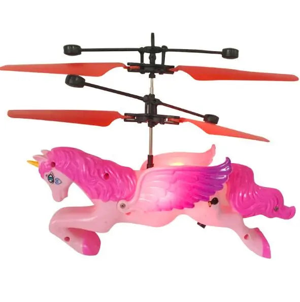 New Unicorn Induction Flying Machine Induction Pegasus Cartoon Helicopter Children's Toy eprolo