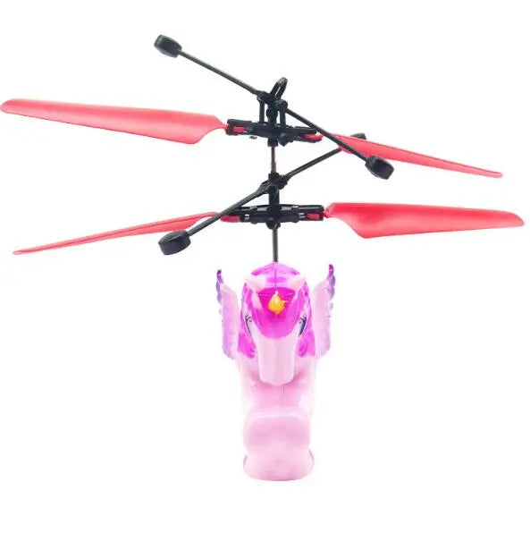 New Unicorn Induction Flying Machine Induction Pegasus Cartoon Helicopter Children's Toy eprolo