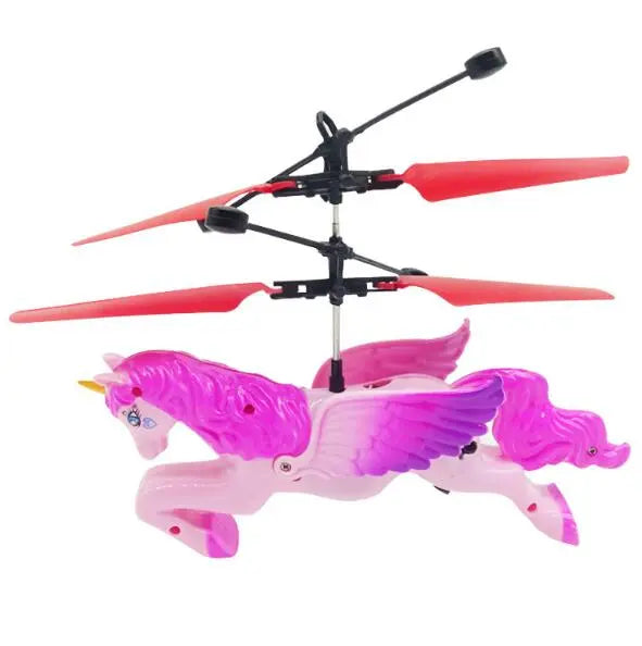 New Unicorn Induction Flying Machine Induction Pegasus Cartoon Helicopter Children's Toy eprolo