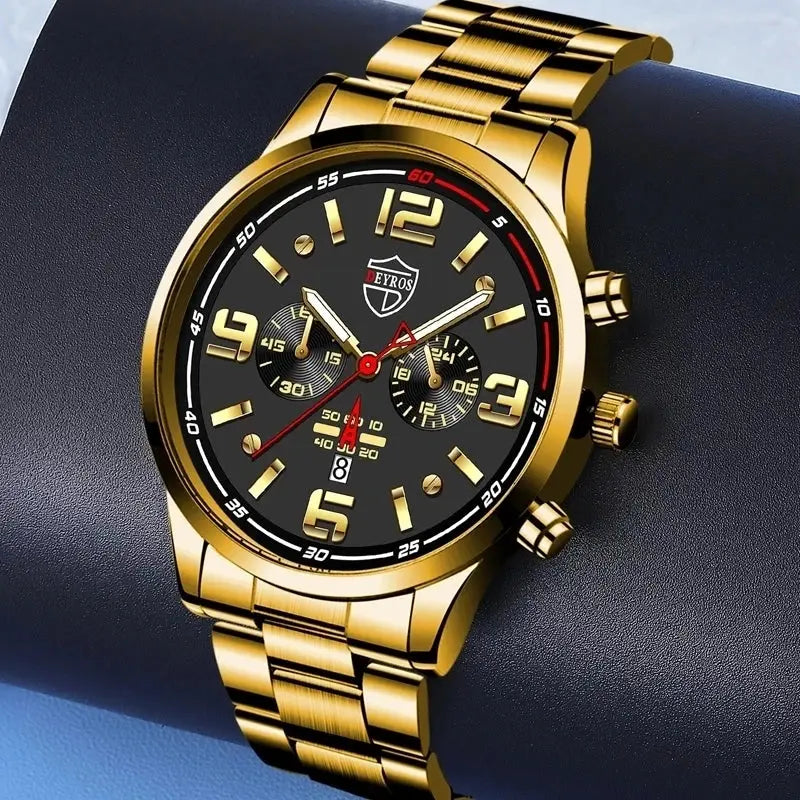 Reloj Hombre 2022 Luxus Männer Sport Uhren Mode Herren Business Edelstahl Quarzuhr Leuchtende Uhr relogio masculino