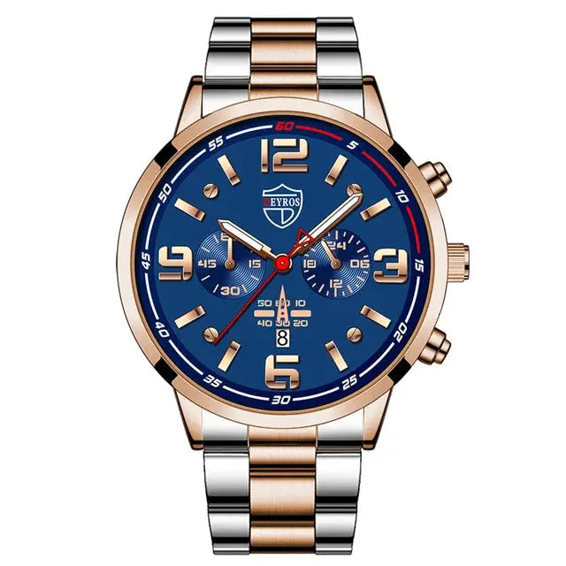 Reloj Hombre 2022 Luxus Männer Sport Uhren Mode Herren Business Edelstahl Quarzuhr Leuchtende Uhr relogio masculino