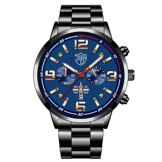 Reloj Hombre 2022 Luxus Männer Sport Uhren Mode Herren Business Edelstahl Quarzuhr Leuchtende Uhr relogio masculino