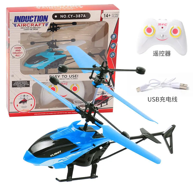 Remote Control Aircraft Two-way Induction Aircraft Suspended Helicopter Lighting Charging, Drop-resistant And Playable Factory Direct Sale eprolo