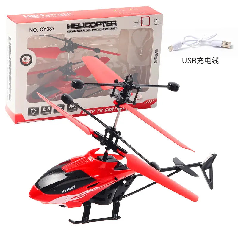 Remote Control Aircraft Two-way Induction Aircraft Suspended Helicopter Lighting Charging, Drop-resistant And Playable Factory Direct Sale eprolo