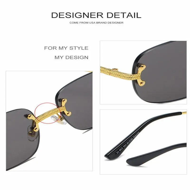 Rimless Sunglasses Women Retro Square Frameless Sun Glasses Men In Bulk Vendor Sun Glasses For Women Fashion eprolo