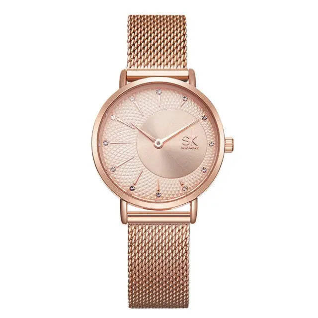 SHENGKE SK Women Watch Top Brand Luxury 2019 Rose Gold Women Bracelet Watch For Ladies Wrsit Watch Montre Femme Relogio Feminino eprolo