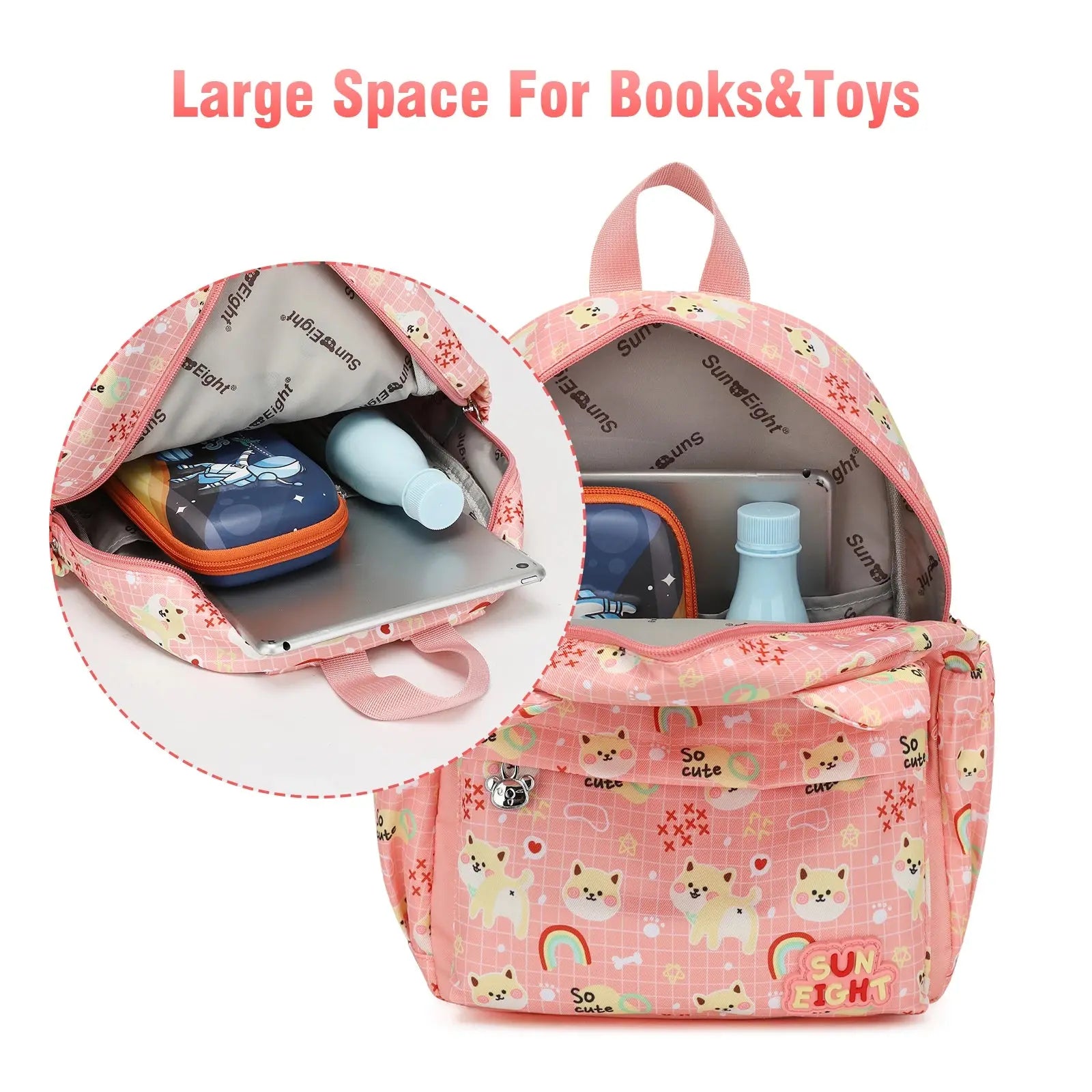 SUN EIGHT Boys Backpack Girls Schoolbag Casual Backpack School Backpack Travel Bag