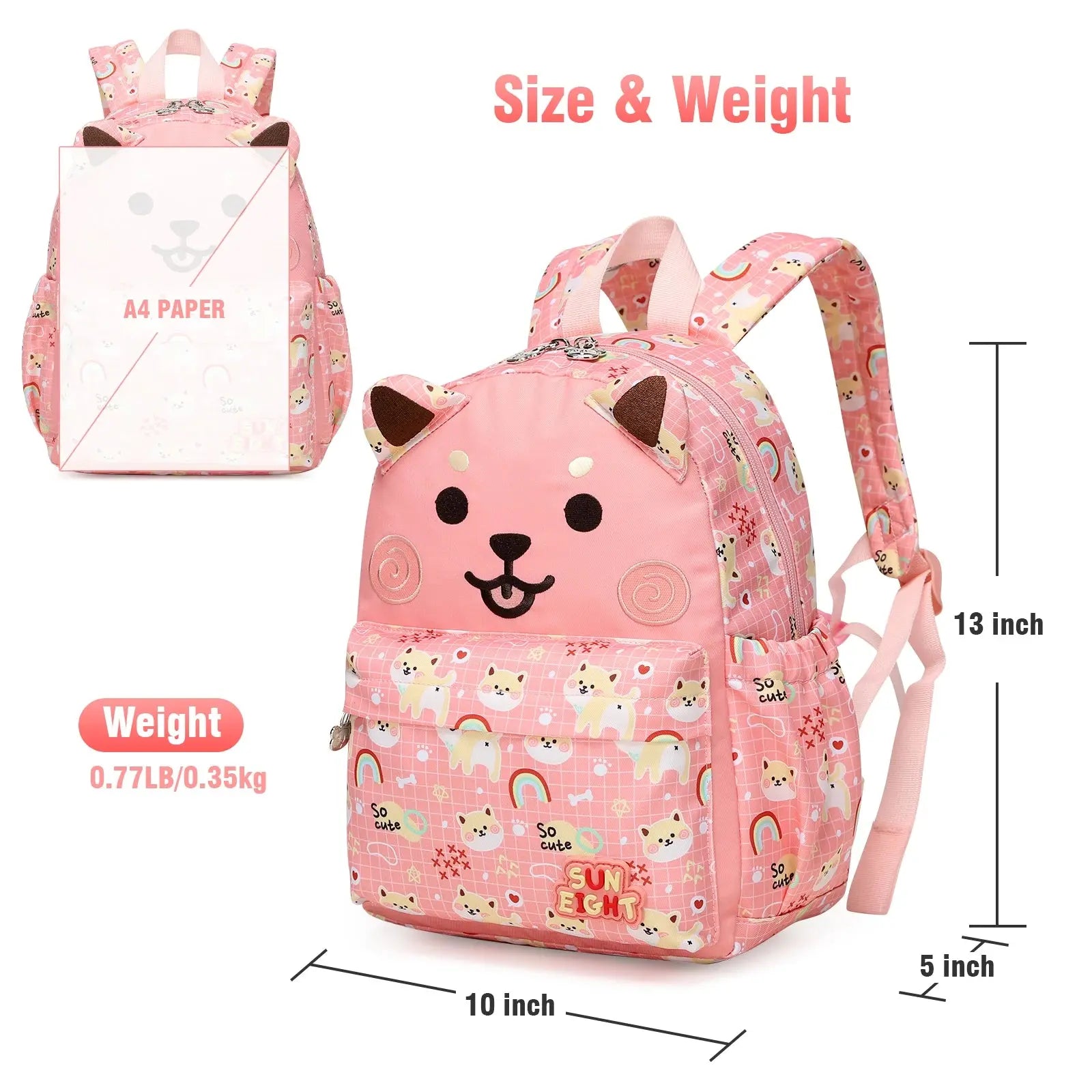 SUN EIGHT Boys Backpack Girls Schoolbag Casual Backpack School Backpack Travel Bag