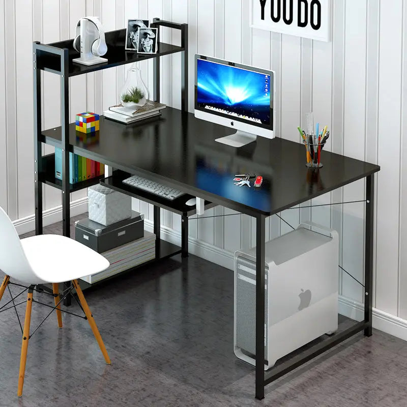 Simple Bookshelf Computer Desk Desktop Home Desk Bedroom Student Economical Desk Simple Modern Writing Combination M.Noor