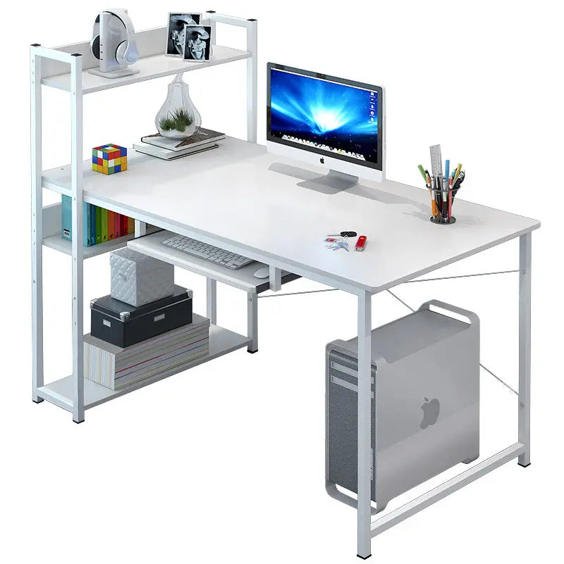 Simple Bookshelf Computer Desk Desktop Home Desk Bedroom Student Economical Desk Simple Modern Writing Combination M.Noor