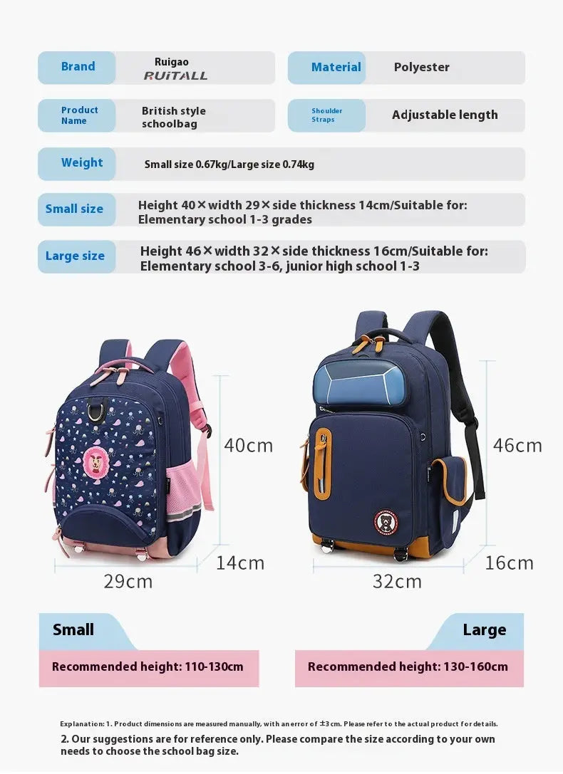 Transparent, Waterproof And Hard-wearing Student Schoolbag M.Noor