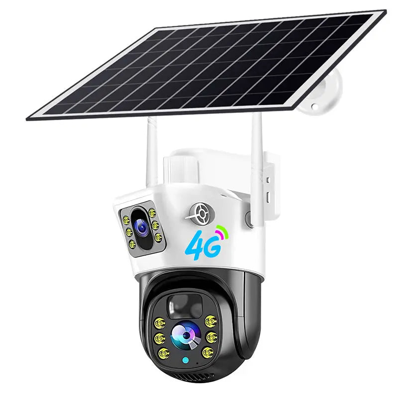 V380PRO  4G Solar Camera 4MP Dual Lens Home Security  Camera With Solar Panel eprolo